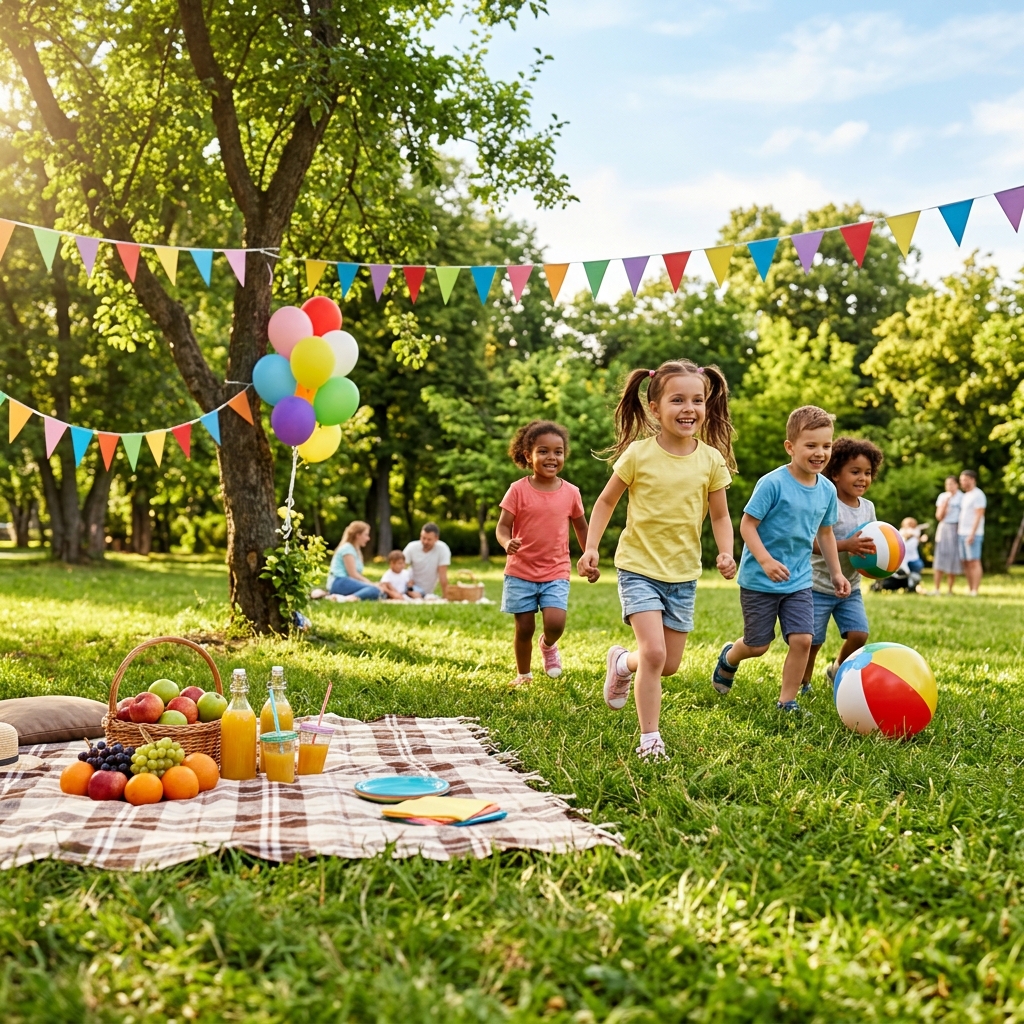 Festa Infantil ao Ar Livre: Guia de Recreação e Atividades para Parques e Praças